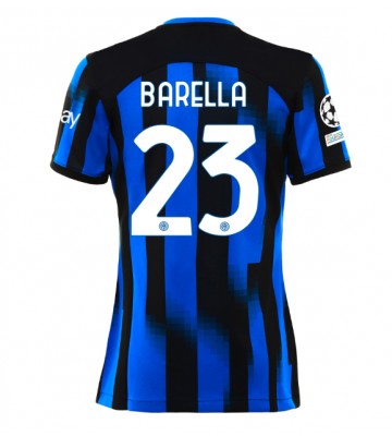 Inter Milan Nicolo Barella #23 Hemmatröja Dam 2023-24 Kortärmad